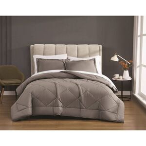 Cannon 2pc Twin/Twin Extra Long Percale Comforter Set Gray